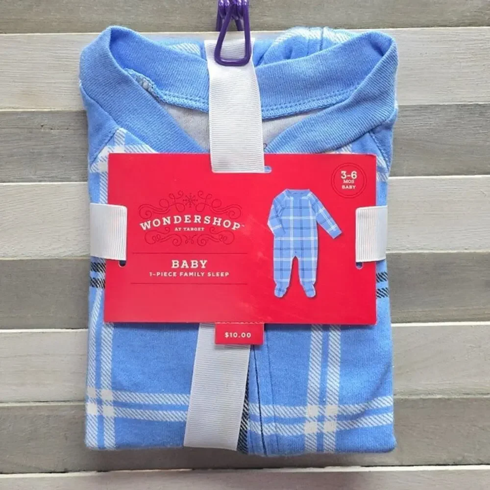 Baby Plaid Matching Family Footed Pajama | Wondershop | 3-6 Mos